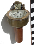 Brass and Wood Lifeboat Compass